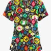 Butter-Soft Originals Jolly Baubles Black Printed Women's 7-Pocket Rounded V-Neck Scrub Top 2 Butter-Soft Originals Jolly Baubles Black Printed Women's 7-Pocket Rounded V-Neck Scrub Top -Fashion Clothing H1638JBBL 092823 1