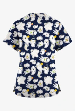 Butter-Soft Originals Halloween Fun Navy Women's 4-Pocket Rounded V-Neck Printed Scrub Top 5 Butter-Soft Originals Halloween Fun Navy Women's 4-Pocket Rounded V-Neck Printed Scrub Top -Fashion Clothing H2697HNNV 092823 2