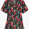 Butter-Soft Waiting For Santa Women's 3-Pocket V-Neck Print Scrub Top 1 Butter-Soft Waiting For Santa Women's 3-Pocket V-Neck Print Scrub Top -Fashion Clothing H61BWS 1