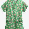 UA Gingerbread Cookies Gecko Women's 3-Pocket V-Neck Print Scrub Top 2 UA Gingerbread Cookies Gecko Women's 3-Pocket V-Neck Print Scrub Top -Fashion Clothing H61GBK 1