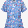 Butter-Soft Holiday Party Ceil Women's 2-Pocket Mock Wrap Print Scrub Top 2 Butter-Soft Holiday Party Ceil Women's 2-Pocket Mock Wrap Print Scrub Top -Fashion Clothing H668HPC 1