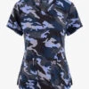 Koi Next Gen Heathered Camo Women's 2-Pocket STRETCH V-Neck Print Scrub Top -Fashion Clothing K1029HTC 100423 1