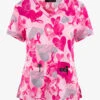 Koi Basics Paisley Hearts Awareness Women's 2-Pocket STRETCH V-Neck Print Scrub Top 2 Koi Basics Paisley Hearts Awareness Women's 2-Pocket STRETCH V-Neck Print Scrub Top -Fashion Clothing K384PSH 100423 1