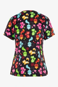 Koi Basics Playful Pretty Kitty Women's 2-Pocket STRETCH V-Neck Print Scrub Top 5 Koi Basics Playful Pretty Kitty Women's 2-Pocket STRETCH V-Neck Print Scrub Top -Fashion Clothing K384PTY 100423 2