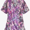 UA Best Buy Antik Ikat Eggplant Women's 3-Pocket V-Neck Print Scrub Top 1 UA Best Buy Antik Ikat Eggplant Women's 3-Pocket V-Neck Print Scrub Top -Fashion Clothing PC61AIE 1