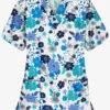UA Best Buy Palace Floral White Printed Women's 3-Pocket V-Neck Scrub Top 1 UA Best Buy Palace Floral White Printed Women's 3-Pocket V-Neck Scrub Top -Fashion Clothing PC61PFL 1