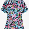 Butter-Soft Unwrap The Love Women's 3-Pocket V-Neck Print Scrub Top -Fashion Clothing PC61ULB 1