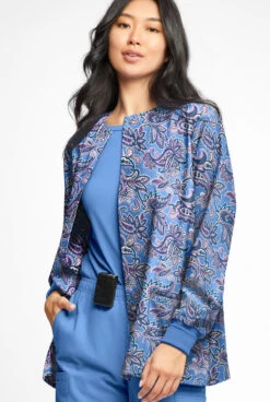 Butter-Soft Baku Paisley Ceil Women's 2-Pocket Warm Up Print Scrub Jacket 7 Butter-Soft Baku Paisley Ceil Women's 2-Pocket Warm Up Print Scrub Jacket -Fashion Clothing PC82BPCL 3 S