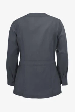 Butter-Soft Core By UA™ Ladies 3-Pocket Button Front Warm-Up Scrub Jacket -Fashion Clothing PC86C PEWTE 4