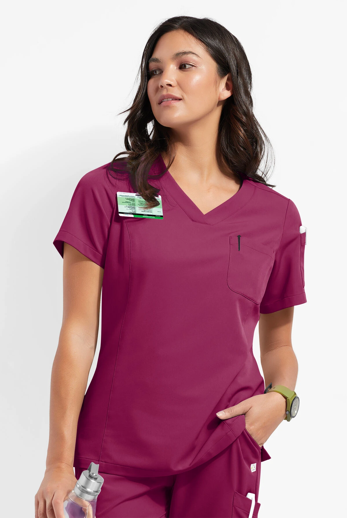 ReSurge Diamond Women's 3-Pocket V-Neck Tuck In / Wear Out Scrub Top 3 ReSurge Diamond Women's 3-Pocket V-Neck Tuck In / Wear Out Scrub Top