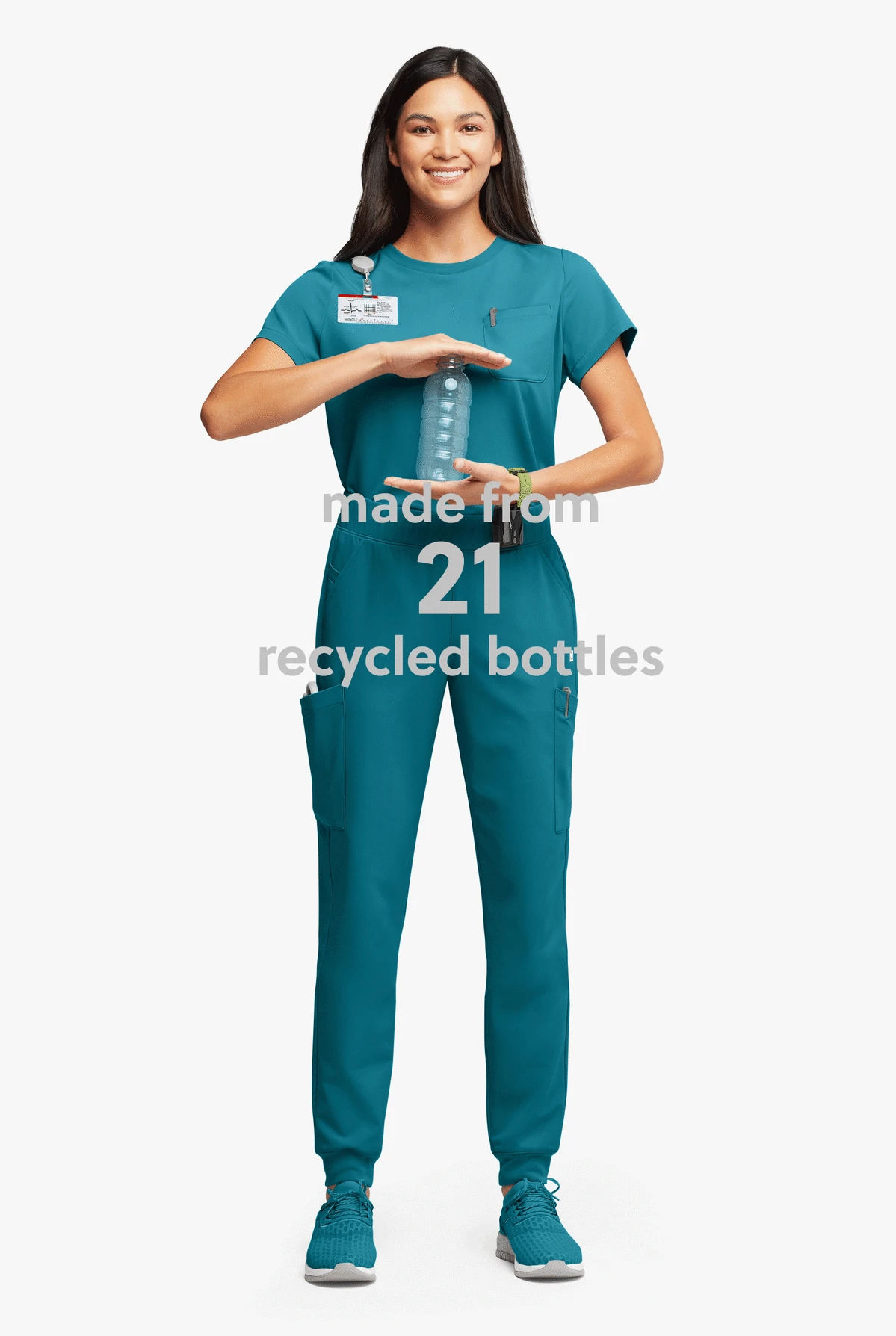 ReSurge Amber Women's Modern 7-Pocket Flat Front Slim Leg Jogger Scrub Pants 7 ReSurge Amber Women's Modern 7-Pocket Flat Front Slim Leg Jogger Scrub Pants - Image 5