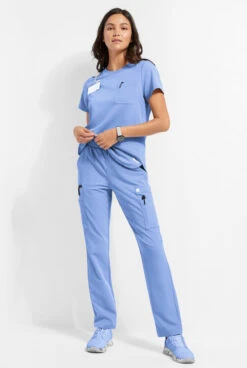 ReSurge Citrine Women's Crew Neck Tuck In / Wear Out Scrub Top 11 ReSurge Citrine Women's Crew Neck Tuck In / Wear Out Scrub Top -Fashion Clothing RE5541 092023 CEIL 4