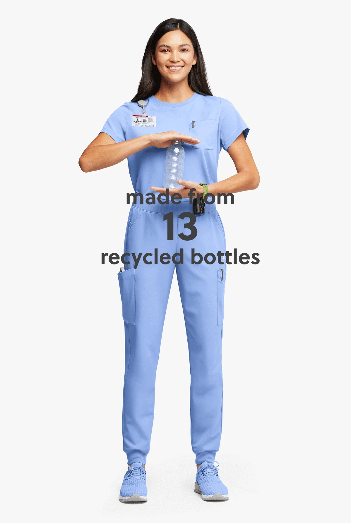 ReSurge Citrine Women's Crew Neck Tuck In / Wear Out Scrub Top 7 ReSurge Citrine Women's Crew Neck Tuck In / Wear Out Scrub Top - Image 5