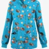 Butter-Soft Originals Nap Time Turquoise Women's 3-Pocket Warm-Up Printed Scrub Jacket 1 Butter-Soft Originals Nap Time Turquoise Women's 3-Pocket Warm-Up Printed Scrub Jacket -Fashion Clothing TS1182NTTQ 1