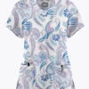 Butter-Soft Originals Kashmir Paisley Women's 6-Pocket Scallop Neck Printed Scrub Top 1 Butter-Soft Originals Kashmir Paisley Women's 6-Pocket Scallop Neck Printed Scrub Top -Fashion Clothing TS1194KPWT 1