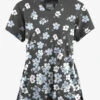 Butter-Soft Originals Boho Floral Pewter Women's 2-Pocket Scallop Neck Printed Scrub Top 1 Butter-Soft Originals Boho Floral Pewter Women's 2-Pocket Scallop Neck Printed Scrub Top -Fashion Clothing TS1197BFPW 100423 1