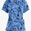 Butter-Soft Exotic Garden Royal Women’s 4-Pocket V Notch-Neck Printed Scrub Top 1 Butter-Soft Exotic Garden Royal Women’s 4-Pocket V Notch-Neck Printed Scrub Top -Fashion Clothing TS1531EGRL 1