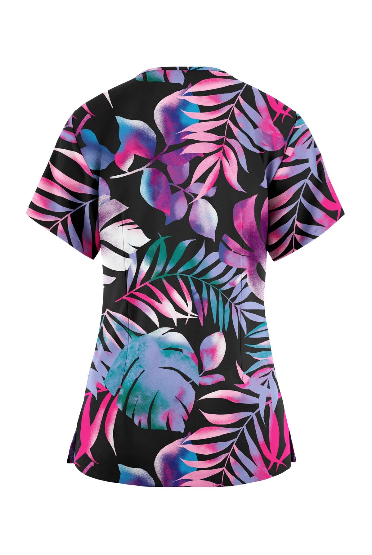 Butter-Soft Originals Aloha Breeze Women's 3-Pocket Criss Cross Printed Scrub Top 4 Butter-Soft Originals Aloha Breeze Women's 3-Pocket Criss Cross Printed Scrub Top - Image 2