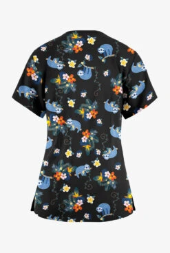 Butter-Soft Originals Nap Time Women's 3-Pocket Criss Cross Printed Scrub Top 5 Butter-Soft Originals Nap Time Women's 3-Pocket Criss Cross Printed Scrub Top -Fashion Clothing TS1626NTBL 2