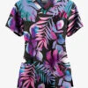 Butter-Soft Originals Aloha Breeze Women's 7-Pocket Curved V-Neck Printed Scrub Top 2 Butter-Soft Originals Aloha Breeze Women's 7-Pocket Curved V-Neck Printed Scrub Top -Fashion Clothing TS1638ABBL 1