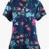 Butter-Soft Originals Floral Splash Navy Women's 4-Pocket Rounded V-Neck Printed Scrub Top 2 Butter-Soft Originals Floral Splash Navy Women's 4-Pocket Rounded V-Neck Printed Scrub Top -Fashion Clothing TS2697FSP 092023 1