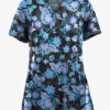 UA Butter-Soft STRETCH Jacobean Spring Women’s 4-Pocket Notch-Neck Printed Scrub Top -Fashion Clothing TS4244JSBL 1
