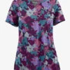 Butter-Soft STRETCH Layered Floral Navy Women's 4-Pocket Notch Neck Print Scrub Top 1 Butter-Soft STRETCH Layered Floral Navy Women's 4-Pocket Notch Neck Print Scrub Top -Fashion Clothing TS4244LFNV 1