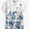 UA Butter-Soft STRETCH Dancing Floral Women's 1-Pocket Print Scrub Top 1 UA Butter-Soft STRETCH Dancing Floral Women's 1-Pocket Print Scrub Top -Fashion Clothing TS452DAF 1