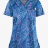 Butter-Soft Elegant Paisley Royal Women's 1-Pocket V-Neck Tuck-In Print Scrub Top 1 Butter-Soft Elegant Paisley Royal Women's 1-Pocket V-Neck Tuck-In Print Scrub Top -Fashion Clothing TS452EPRL 1