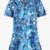 UA Butter-Soft STRETCH Mystic Floral Ceil Women's 1-Pocket V-Neck Print Scrub Top -Fashion Clothing TS452MYC 1