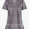 UA Butter-Soft STRETCH Night Garden Pewter Women's 1-Pocket V-Neck Print Scrub Top 1 UA Butter-Soft STRETCH Night Garden Pewter Women's 1-Pocket V-Neck Print Scrub Top -Fashion Clothing TS452NGP 1