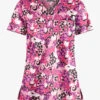 Butter-Soft Pink Ribbon Bouquet Women's 1-Pocket V-Neck Tuck-In Print Scrub Top 2 Butter-Soft Pink Ribbon Bouquet Women's 1-Pocket V-Neck Tuck-In Print Scrub Top -Fashion Clothing TS452PBBL 1