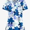 UA Butter-Soft STRETCH Floral Shades White Printed Women's 1-Pocket V-Neck Scrub Top 2 UA Butter-Soft STRETCH Floral Shades White Printed Women's 1-Pocket V-Neck Scrub Top -Fashion Clothing TS452SHD 1