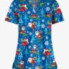 Butter-Soft Santa On Vacation Royal Women's 1-Pocket V-Neck Tuck-In Print Scrub Top 1 Butter-Soft Santa On Vacation Royal Women's 1-Pocket V-Neck Tuck-In Print Scrub Top -Fashion Clothing TS452SVRL 1