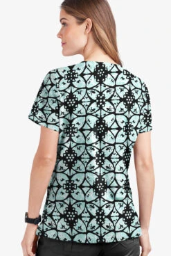 UA Butter-Soft STRETCH Desert Rose Black Printed Women's 2-Pocket V-Neck Scrub Top 7 UA Butter-Soft STRETCH Desert Rose Black Printed Women's 2-Pocket V-Neck Scrub Top -Fashion Clothing TS542DRB 3