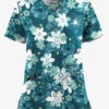 UA Butter-Soft STRETCH Floral Mirage Caribbean Blue Women's 2-Pocket V-Neck Printed Scrub Top 2 UA Butter-Soft STRETCH Floral Mirage Caribbean Blue Women's 2-Pocket V-Neck Printed Scrub Top -Fashion Clothing TS542FMCB 1