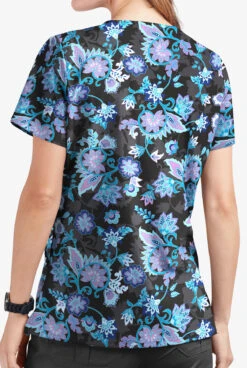 UA Butter-Soft STRETCH Jacobean Spring Women's 2-Pocket V-Neck Printed Scrub Top 7 UA Butter-Soft STRETCH Jacobean Spring Women's 2-Pocket V-Neck Printed Scrub Top -Fashion Clothing TS542JSBL 3