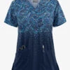 UA Butter-Soft STRETCH Roman Mosaic Navy Women's 2-Pocket V-Neck Print Scrub Top 1 UA Butter-Soft STRETCH Roman Mosaic Navy Women's 2-Pocket V-Neck Print Scrub Top -Fashion Clothing TS542RMNV 1