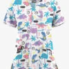 UA Butter-Soft STRETCH Stompin' Dino Orchid Women's 2-Pocket V-Neck Printed Scrub Top 1 UA Butter-Soft STRETCH Stompin' Dino Orchid Women's 2-Pocket V-Neck Printed Scrub Top -Fashion Clothing TS542SDOR 1