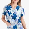 UA Butter-Soft STRETCH Floral Shades White Printed Women's 2-Pocket V-Neck Scrub Top 2 UA Butter-Soft STRETCH Floral Shades White Printed Women's 2-Pocket V-Neck Scrub Top -Fashion Clothing TS542SHD 1