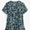 UA Butter-Soft STRETCH Floral Vines Navy Women's 2-Pocket V-Neck Print Scrub Top 1 UA Butter-Soft STRETCH Floral Vines Navy Women's 2-Pocket V-Neck Print Scrub Top -Fashion Clothing TS542VNF 1