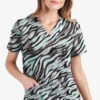UA Butter-Soft STRETCH Wild Stripes Aqua Moon Women's 2-Pocket V-Neck Print Scrub Top 2 UA Butter-Soft STRETCH Wild Stripes Aqua Moon Women's 2-Pocket V-Neck Print Scrub Top -Fashion Clothing TS542WAQ 1