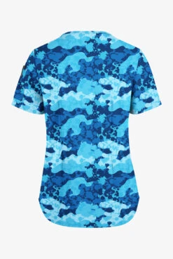 Easy STRETCH By Butter-Soft Camo Splash Navy Women's 3-Pocket V-Neck Tuck-In Printed Scrub Top 5 Easy STRETCH By Butter-Soft Camo Splash Navy Women's 3-Pocket V-Neck Tuck-In Printed Scrub Top -Fashion Clothing TS543CMNY 100323 2
