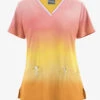 UA Butter-Soft STRETCH Evening Sky Ombre Apricot Sunset Women's 3-Pocket V-Neck With Trim Scrub Top 2 UA Butter-Soft STRETCH Evening Sky Ombre Apricot Sunset Women's 3-Pocket V-Neck With Trim Scrub Top -Fashion Clothing TS5542EOAS 092123 1