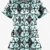 UA Butter-Soft STRETCH Desert Rose Black Printed Women's 6-Pocket Peasant Style Scrub Top 2 UA Butter-Soft STRETCH Desert Rose Black Printed Women's 6-Pocket Peasant Style Scrub Top -Fashion Clothing TS569DRB 1