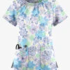 UA Butter-Soft STRETCH Floral Poolside View Women's 6-Pocket Peasant Style Printed Scrub Top 2 UA Butter-Soft STRETCH Floral Poolside View Women's 6-Pocket Peasant Style Printed Scrub Top -Fashion Clothing TS569FMPV 1