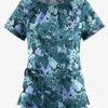 UA Butter-Soft STRETCH Layered Floral Women's 6-Pocket Short Sleeve Peasant Style Printed Scrub Top 1 UA Butter-Soft STRETCH Layered Floral Women's 6-Pocket Short Sleeve Peasant Style Printed Scrub Top -Fashion Clothing TS569LFBL 1
