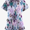 UA Butter-Soft STRETCH Varna Ikat Orchid Women's 6-Pocket Peasant Style Printed Scrub Top 1 UA Butter-Soft STRETCH Varna Ikat Orchid Women's 6-Pocket Peasant Style Printed Scrub Top -Fashion Clothing TS569VIOR 1