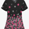 UA Butter-Soft Botanical Cascade Black Printed Women's 2-Pocket V-Neck Scrub Top 1 UA Butter-Soft Botanical Cascade Black Printed Women's 2-Pocket V-Neck Scrub Top -Fashion Clothing TS631BKC 1