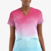 UA Butter-Soft STRETCH Evening Sky Ombre View Women's 2-Angled Welt Pocket V-Neck Printed Scrub Top 1 UA Butter-Soft STRETCH Evening Sky Ombre View Women's 2-Angled Welt Pocket V-Neck Printed Scrub Top -Fashion Clothing TS631EOPV 100323 1